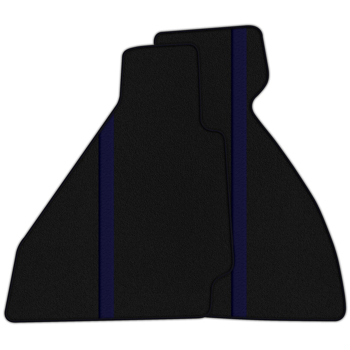 Black Floor Mats with Leather Line for Ferrari 328 GTB (1985-1989) - Various Colors