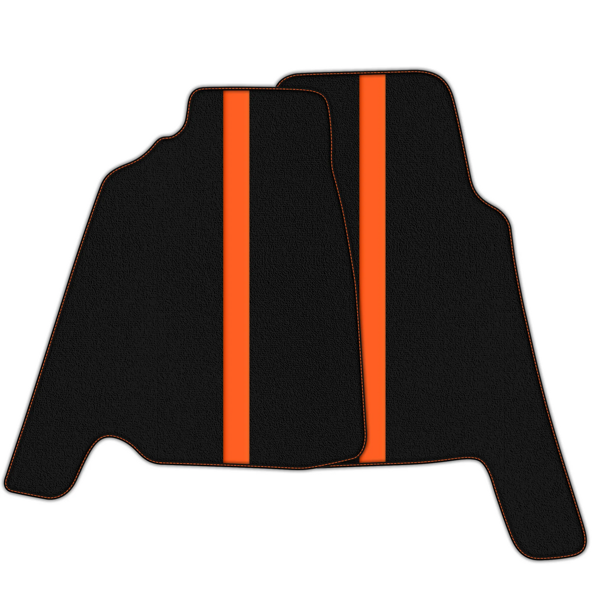 Black Floor Mats with Leather Line for Ferrari 456 (1992-2003) - Various Colors