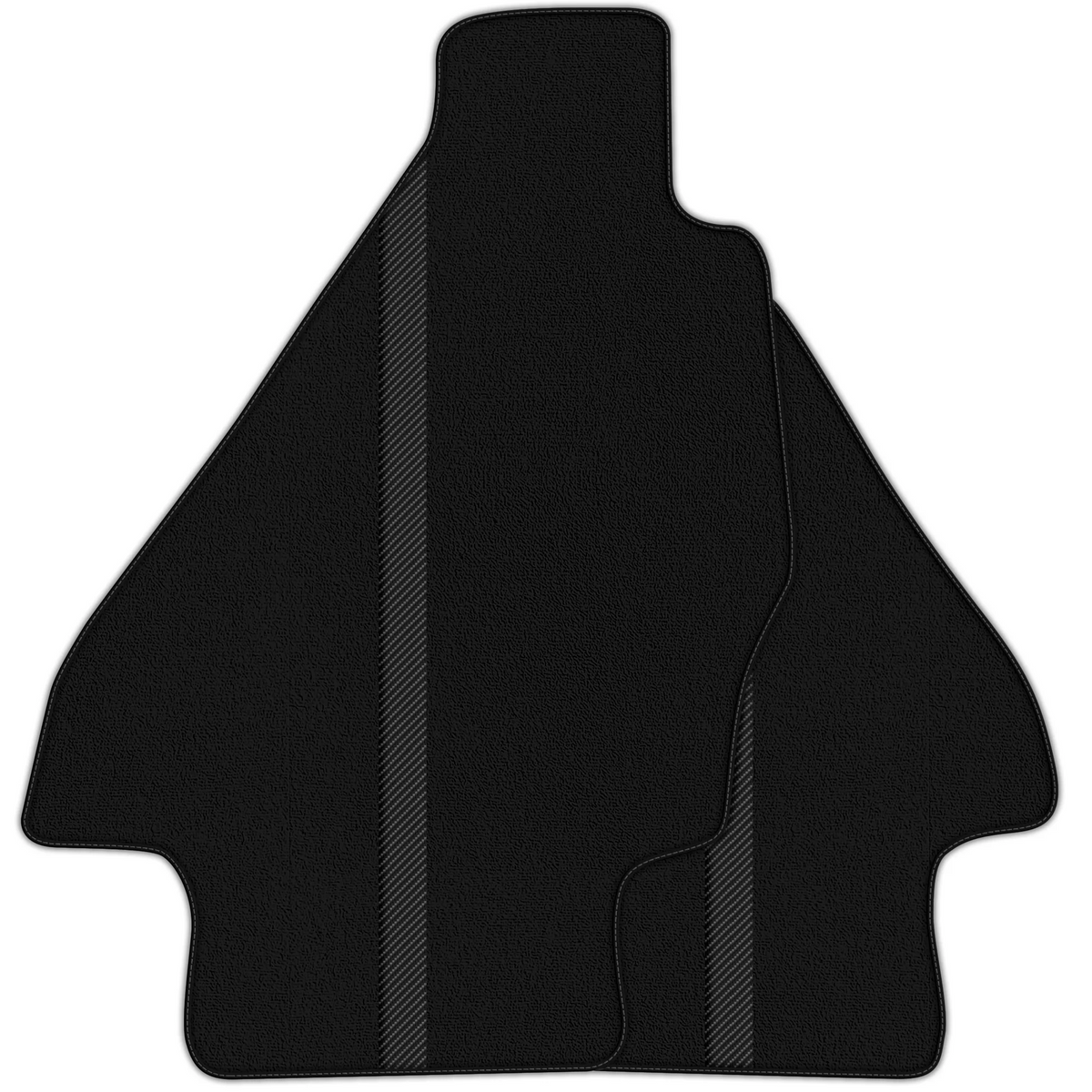 Black Floor Mats with Leather Line for Ferrari Dino GT4 (1973-1979) - Various Colors