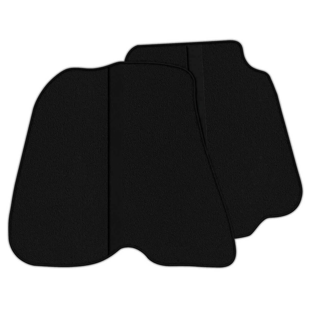 Black Floor Mats with Leather Line for Ferrari F12 Berlinetta (2012-2022) - Various Colors