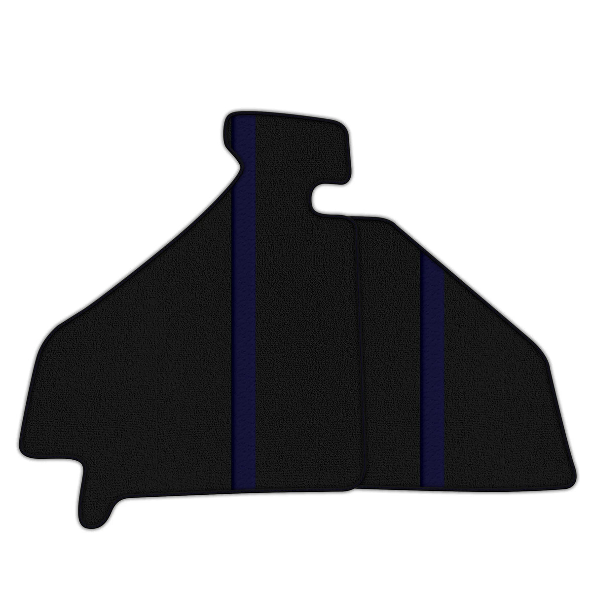 Black Floor Mats with Leather Line for Ferrari F355 (1994-1999) - Various Colors