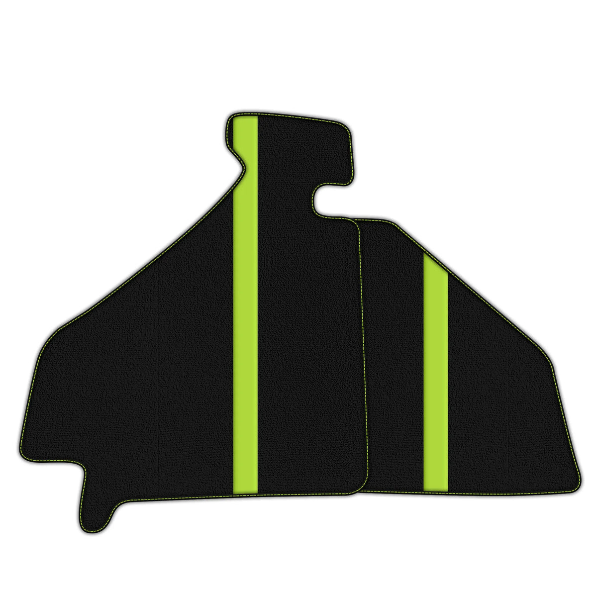 Black Floor Mats with Leather Line for Ferrari F355 (1994-1999) - Various Colors