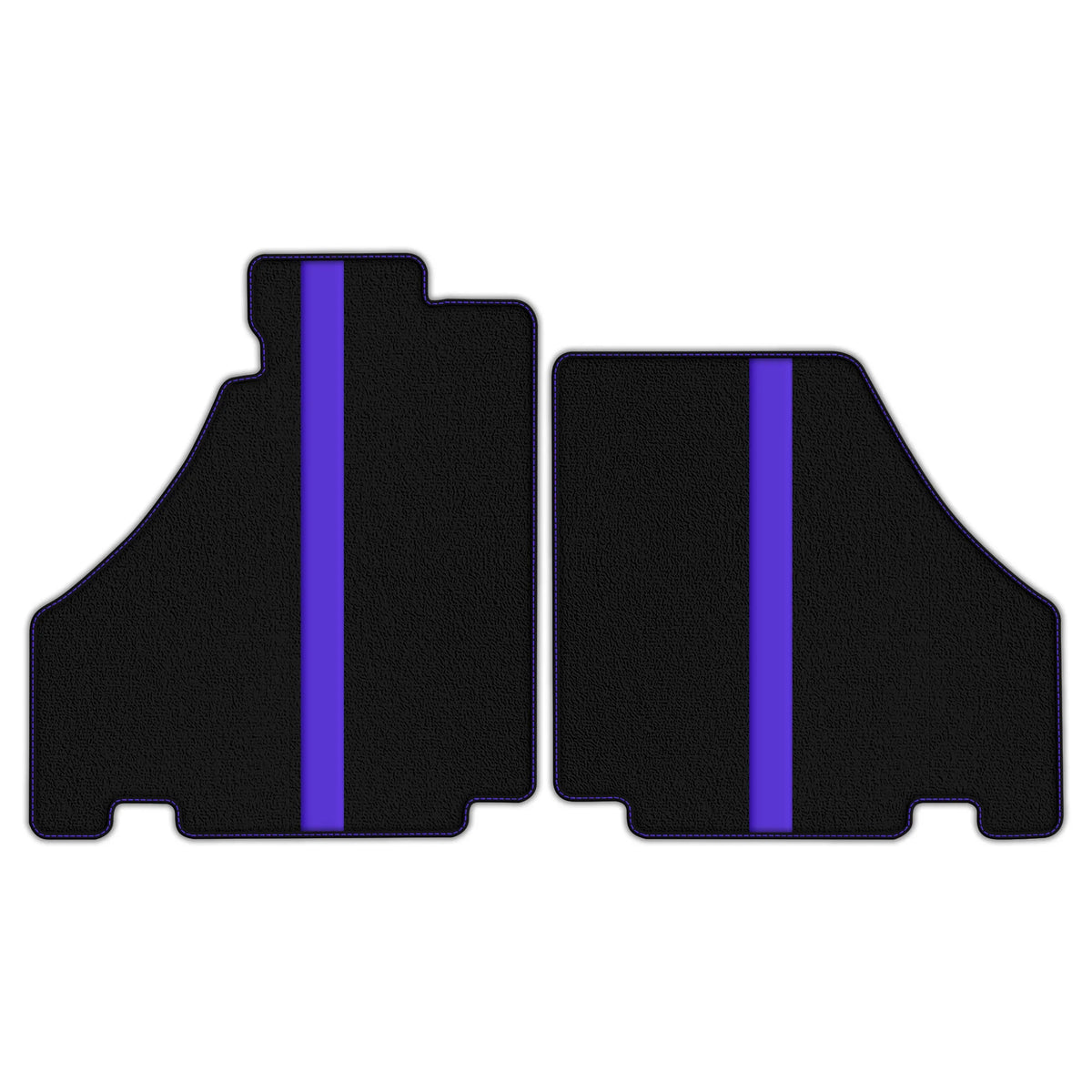 Black Floor Mats with Leather Line for Ferrari F430 (2004-2009) - Various Colors