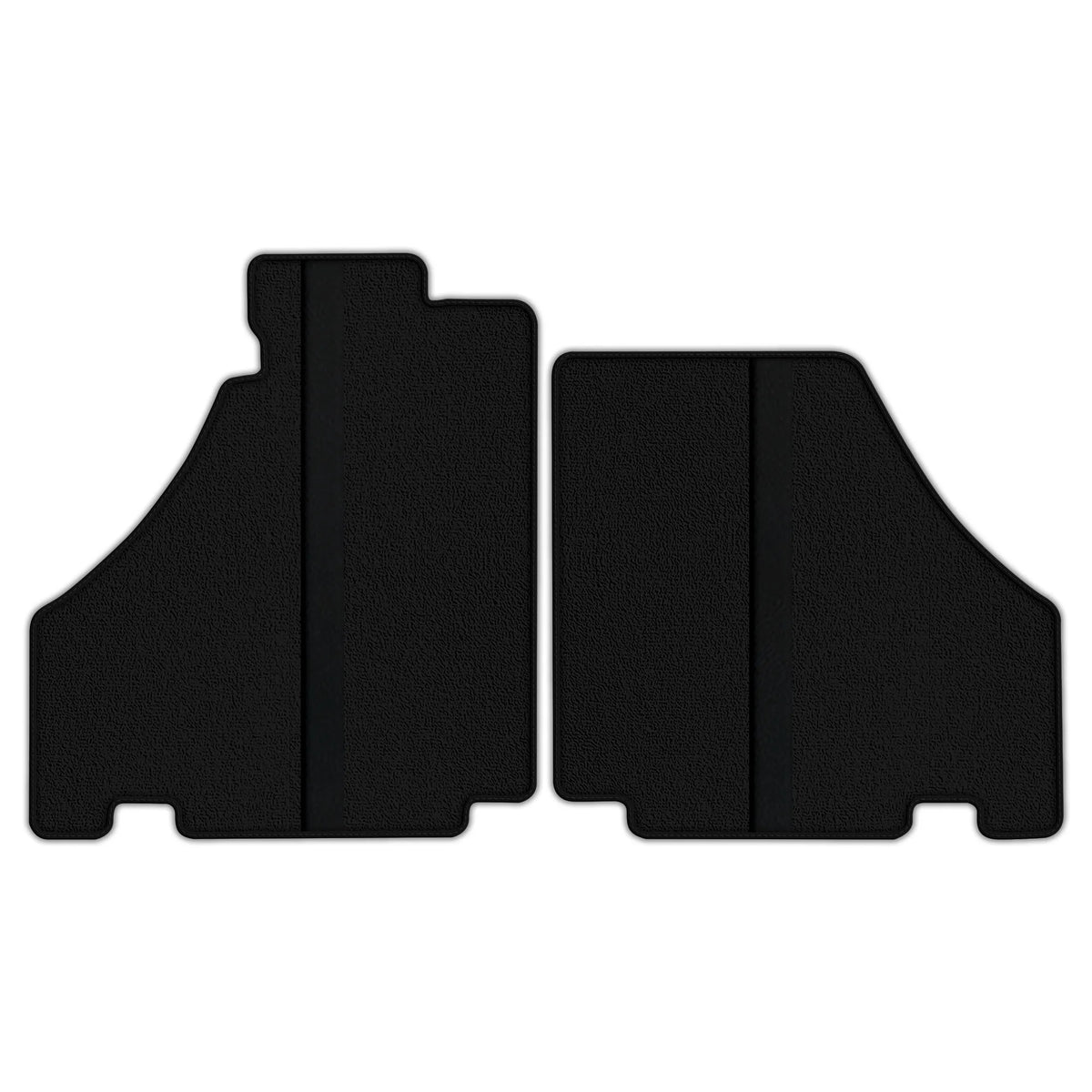 Black Floor Mats with Leather Line for Ferrari F430 (2004-2009) - Various Colors