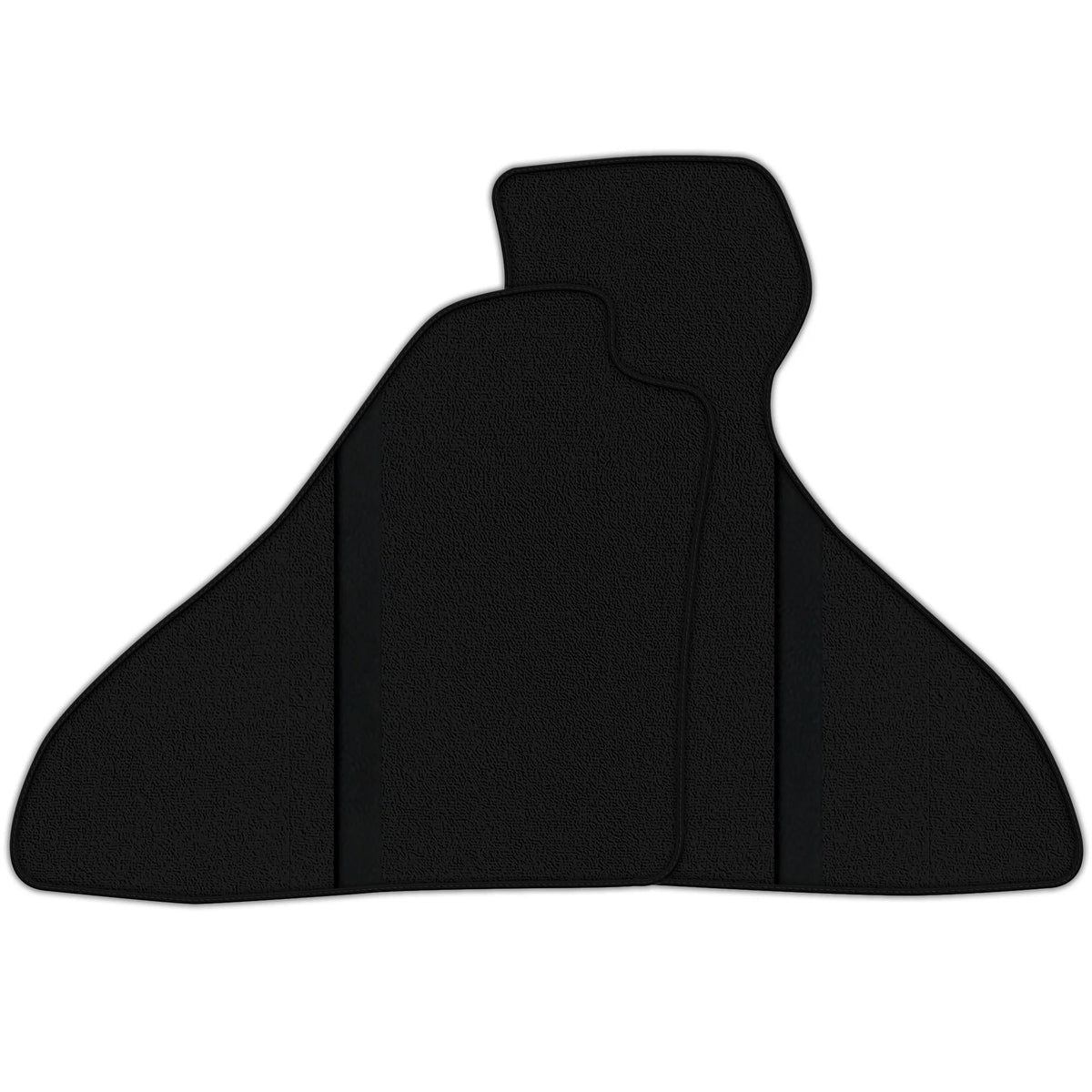 Black Floor Mats with Leather Line for Ferrari Mondial Convertible (1980-1993) - Various Colors