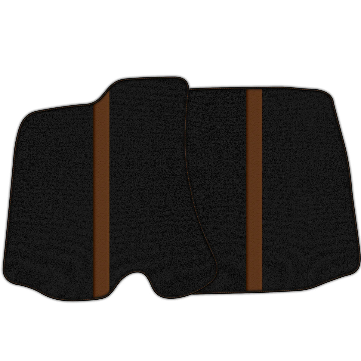 Black Floor Mats with Leather Line for Ferrari Portofino (2018-2023) - Various Colors