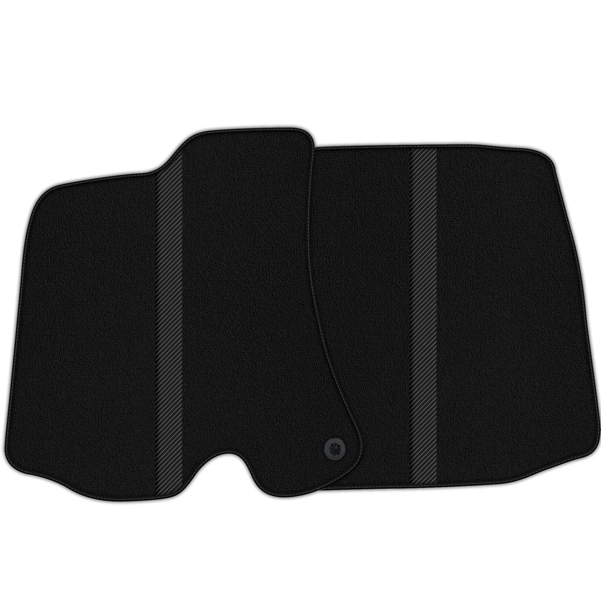 Black Floor Mats with Leather Line for Ferrari Roma (2021-2027) - Various Colors