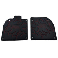Black Leather Floor Mats for Lamborghini Aventador SVJ 63 Edition - AutoWin