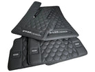 Black Leather Floor Mats For Mercedes-Benz G Class W461 (1979-2008) ER56 Design - AutoWin