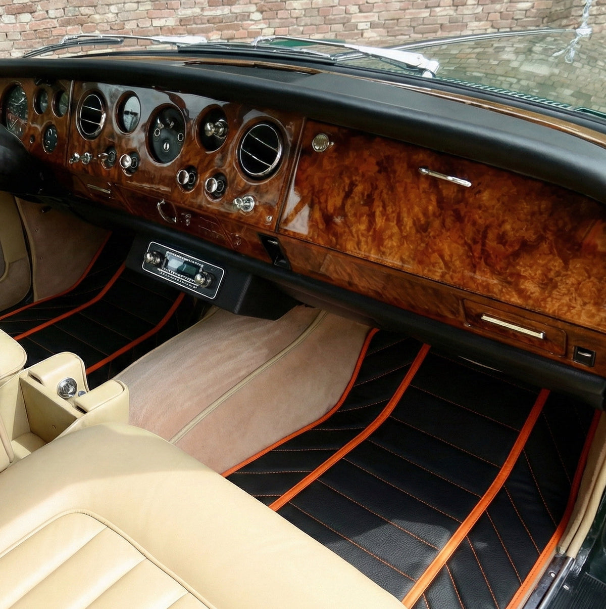 Interior look of floor mats for Rolls Royce Shadow (1965-1977) A1 Design | Full Set Option