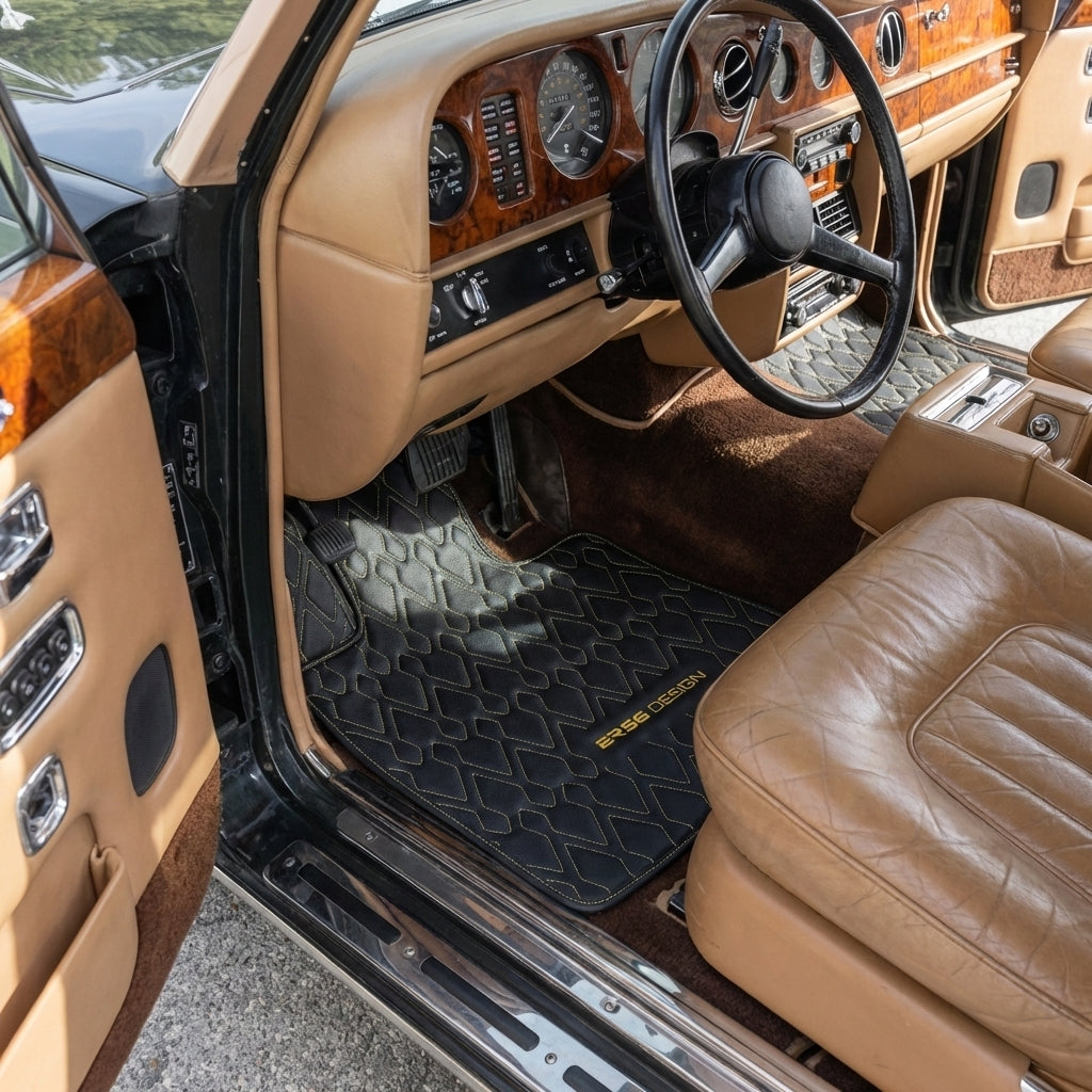 Interior look of floor mats for Rolls-Royce Wraith (2013–2023) ER56 Design