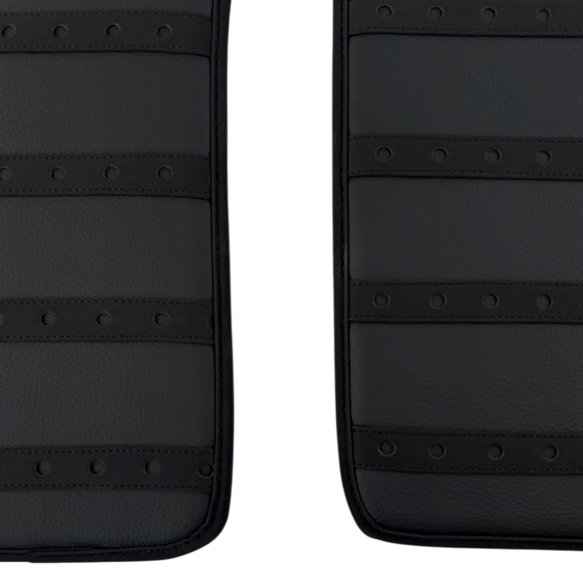 Black Leather Floor Mats with Black Daytona Design for Ferrari 296 GTB (2022-2027)