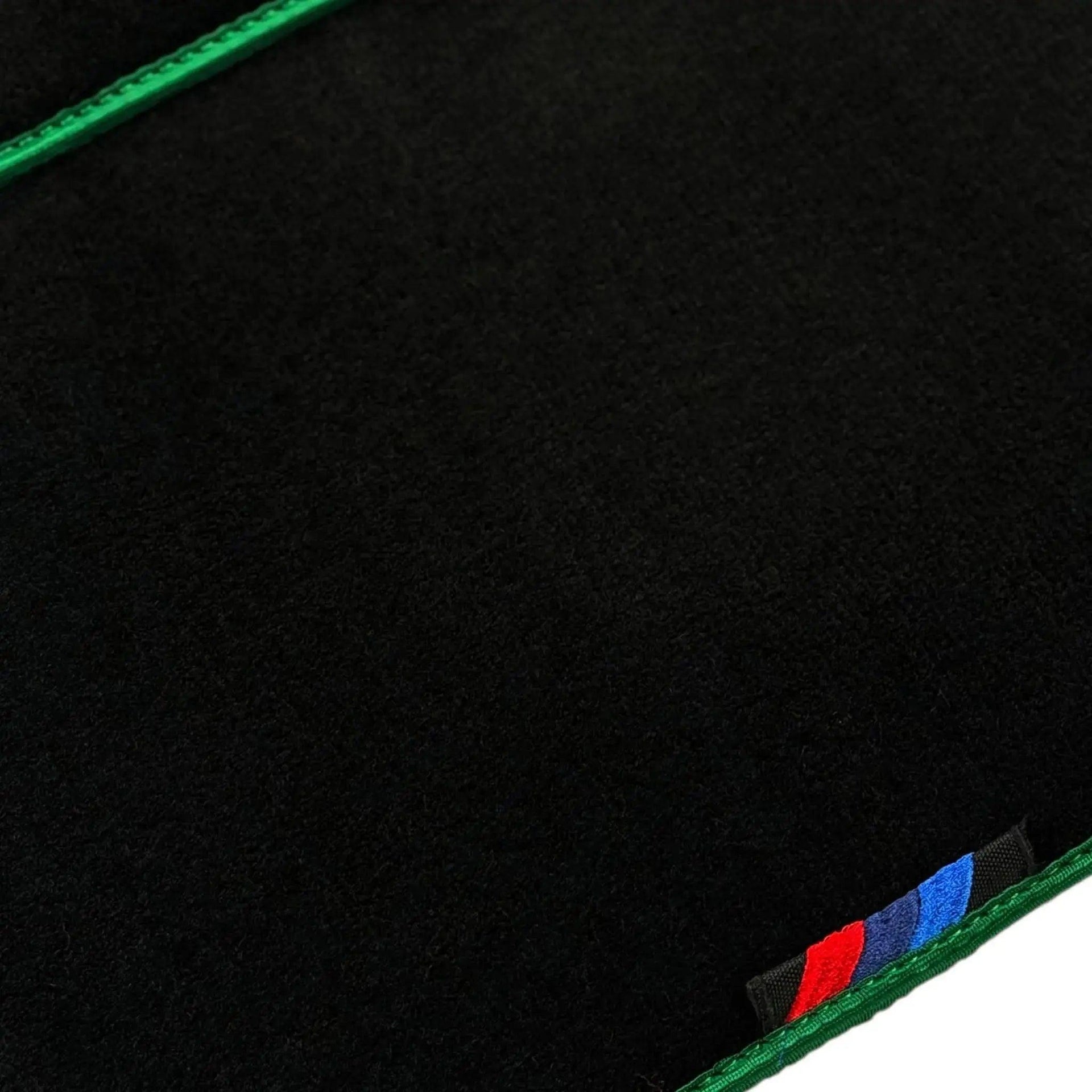Black Mats For BMW 3 Series E36 Convertible | Green Trim - AutoWin