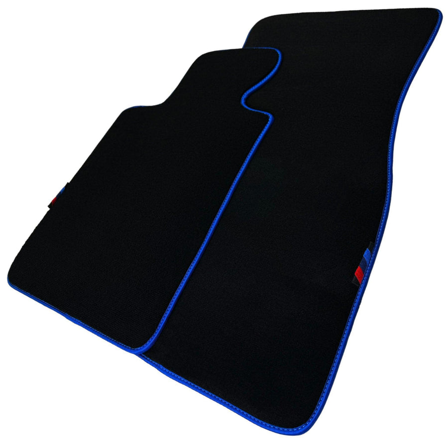 Black Mats For BMW G60 (2023-2026) Sedan | Blue Trim - AutoWin