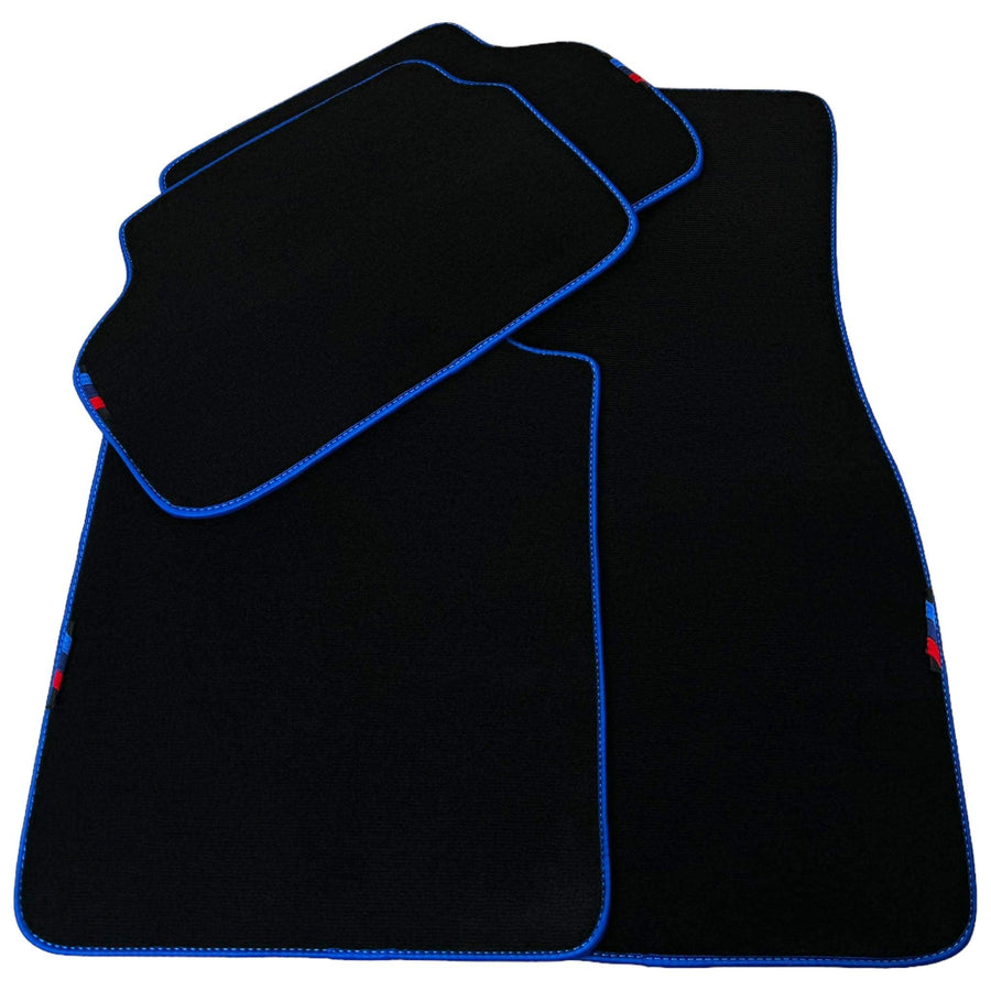 Black Mats For BMW G60 (2023-2026) Sedan | Blue Trim - AutoWin