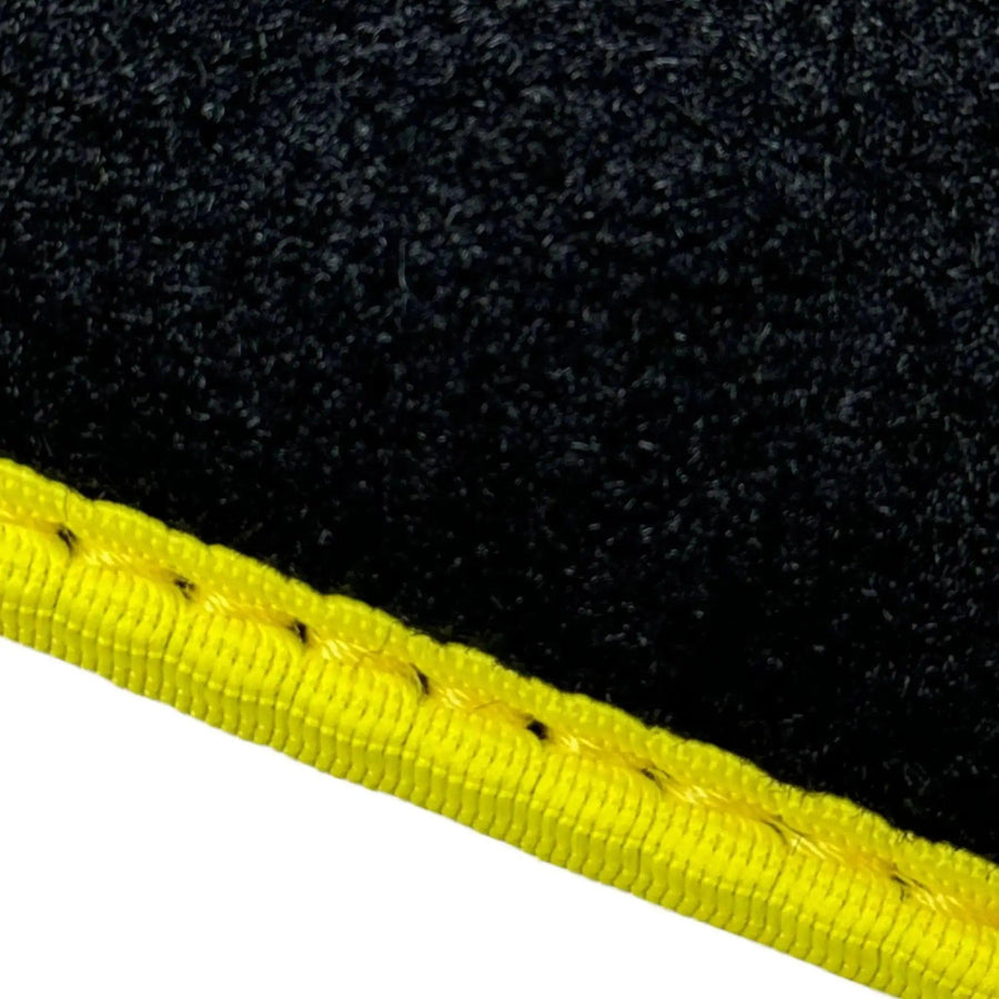 Black Mats For BMW 1 Series F70 | Fighter Jet Edition | Yellow Trim - AutoWin