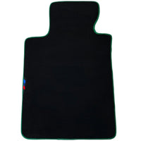 Black Mats For BMW Gran Tourer F46 (2015-2022) 5 Seats | Green Trim - AutoWin