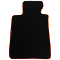 Black Mats For BMW Gran Tourer F46 (2015-2022) 5 Seats | Orange Trim - AutoWin