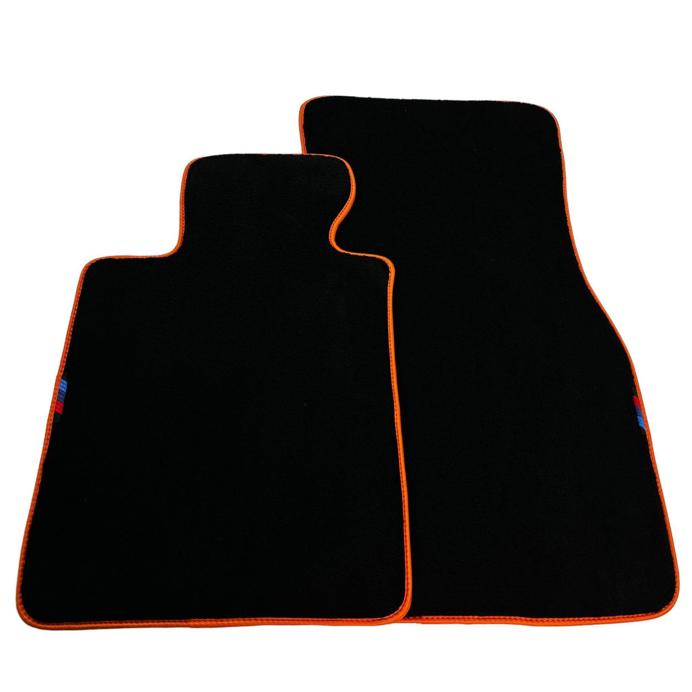 Black Mats For BMW M5 G90 (2023-2026) Sedan | Orange Trim - AutoWin