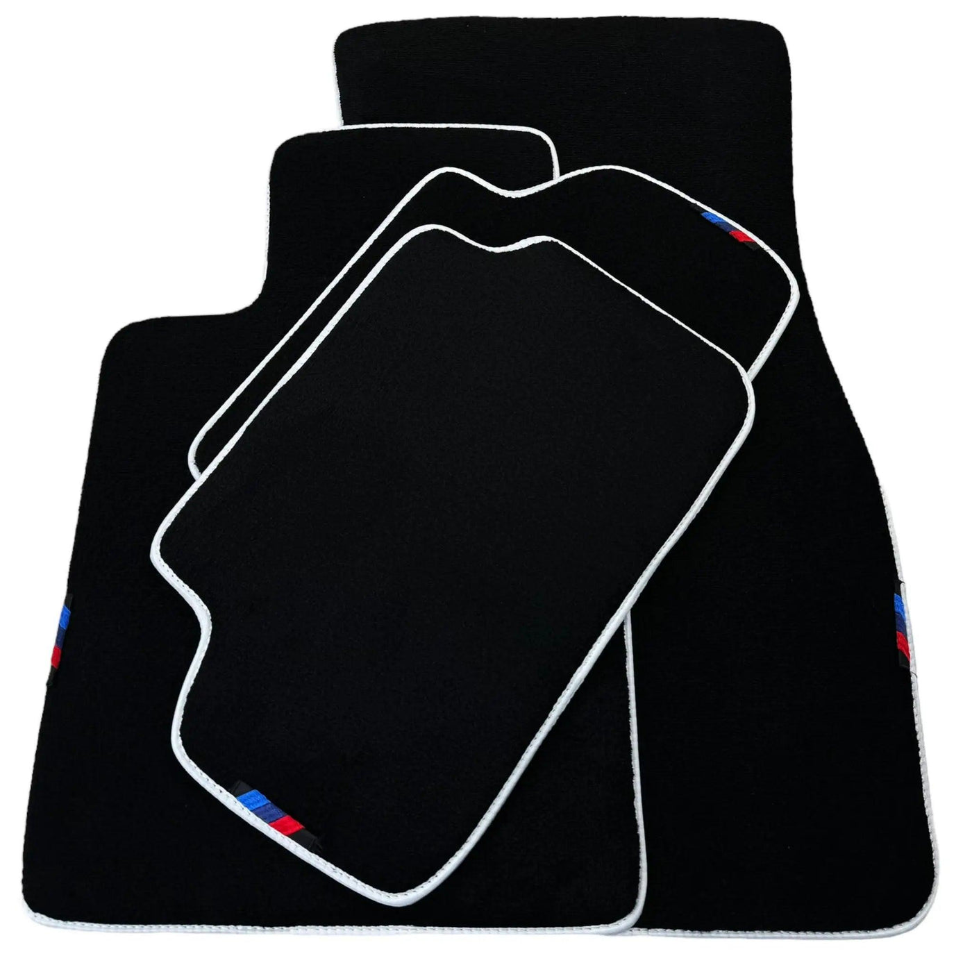 Black Mats For BMW M5 G90 (2023-2026) Sedan | White Trim - AutoWin