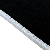 Black Mats For BMW Gran Tourer F46 (2015-2022) 5 Seats | White Trim - AutoWin