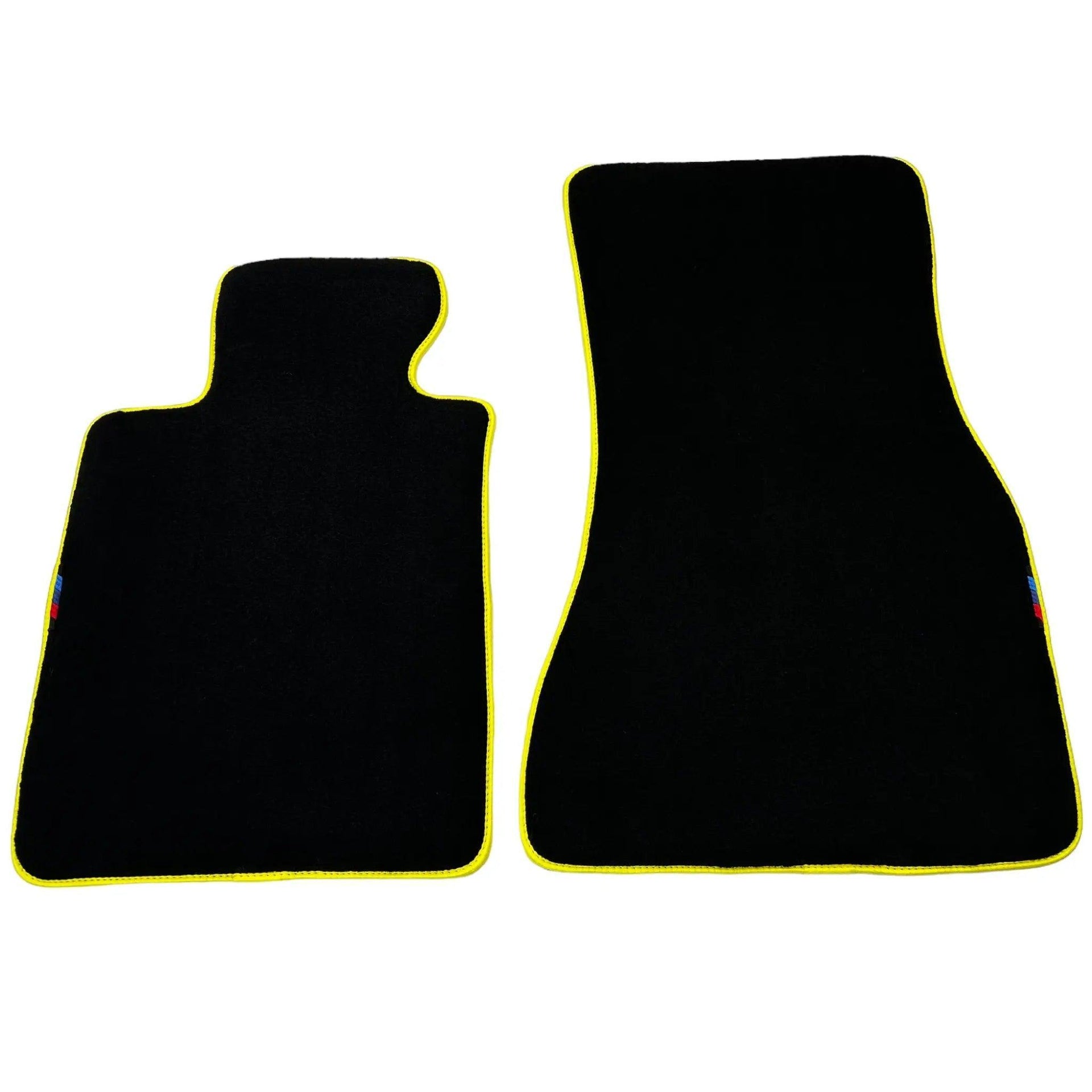 Black Mats For BMW 7 Series E38 | Yellow Trim - AutoWin