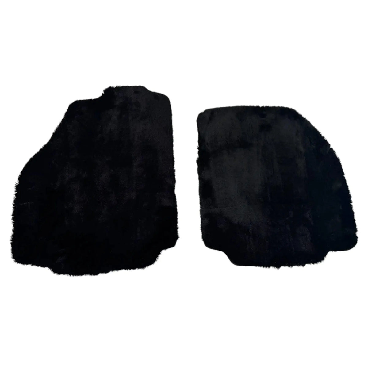 Black Sheepskin Floor Mats for Ferrari F8 Tributo (2019-2023)