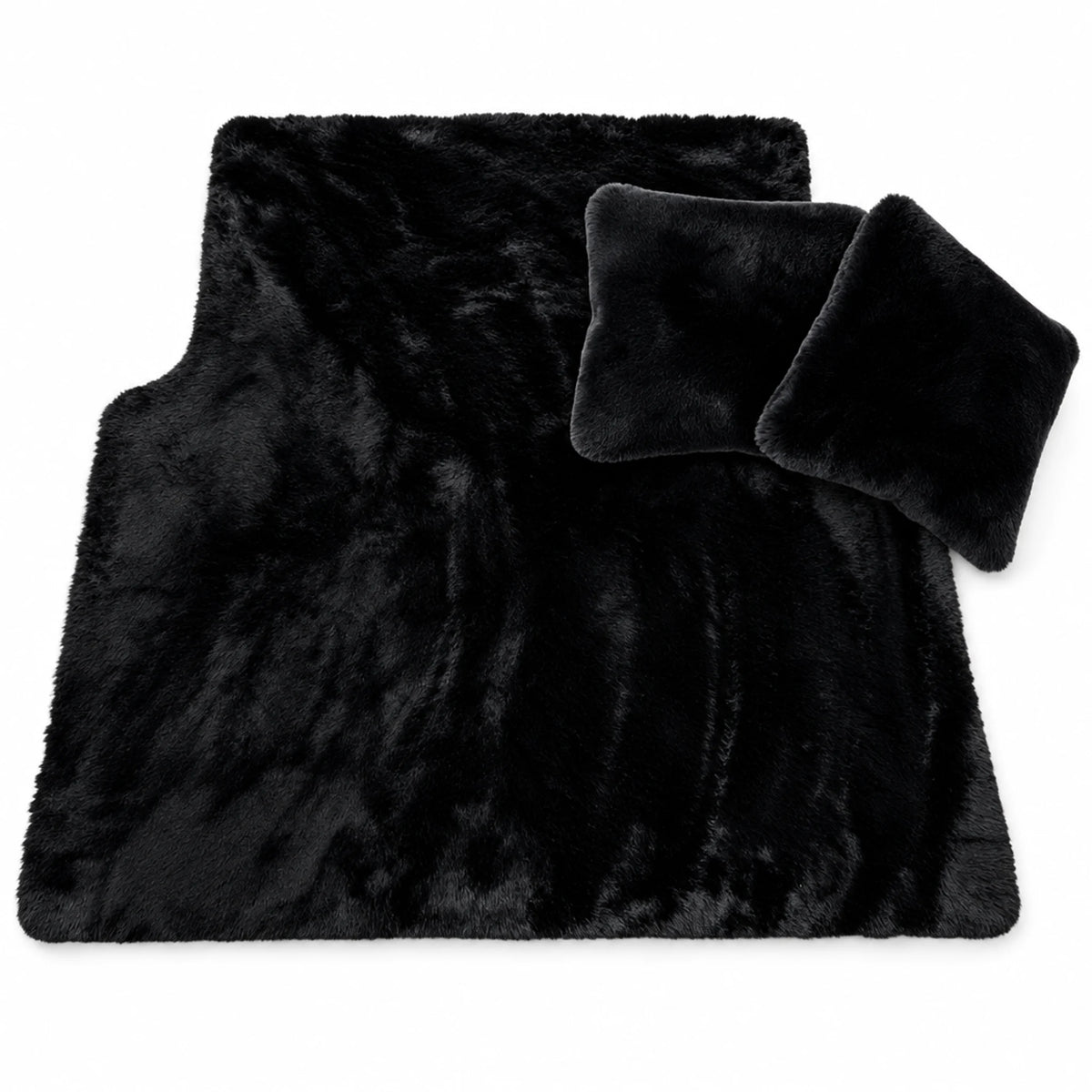 Black Sheepskin Floor Mats for Lamborghini Urus (2018-2027) | ER56 Design
