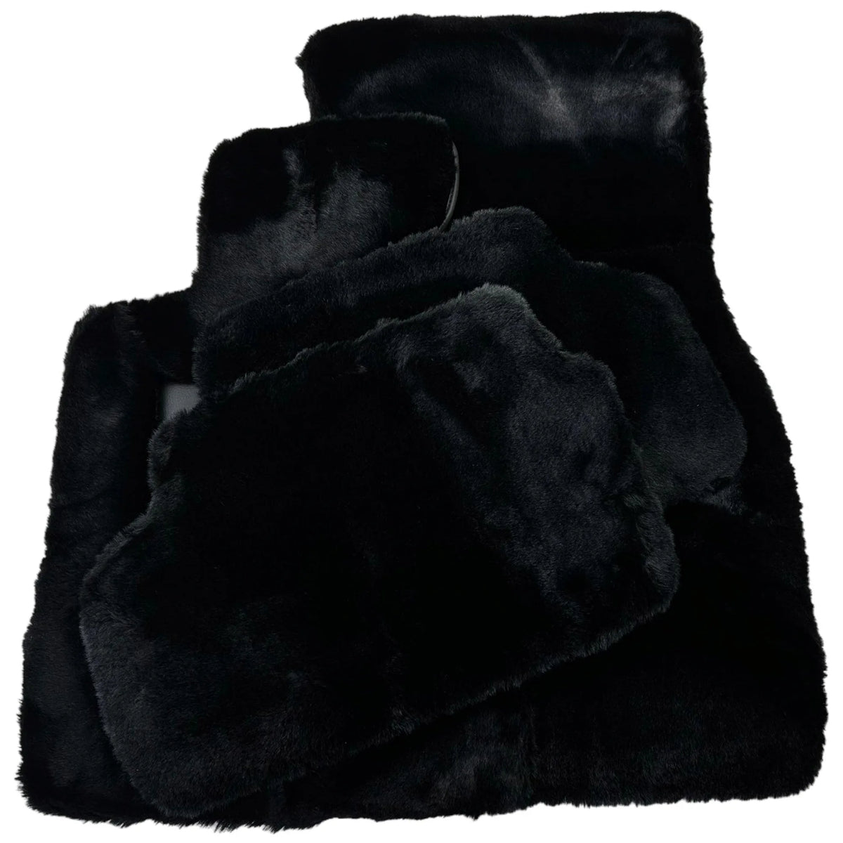 Black Sheepskin Floor Mats for Rolls-Royce Ghost Series II (2021-2024) No Steps Edition - AutoWin