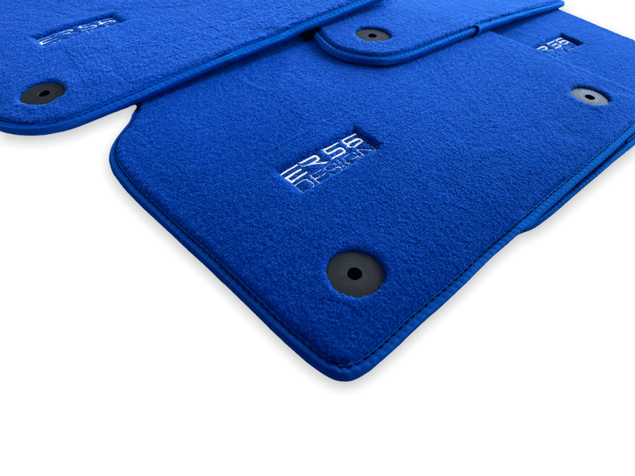 Blue Floor Mats for Audi A4 - B6 Convertible (2002-2006) | ER56 Design - AutoWin