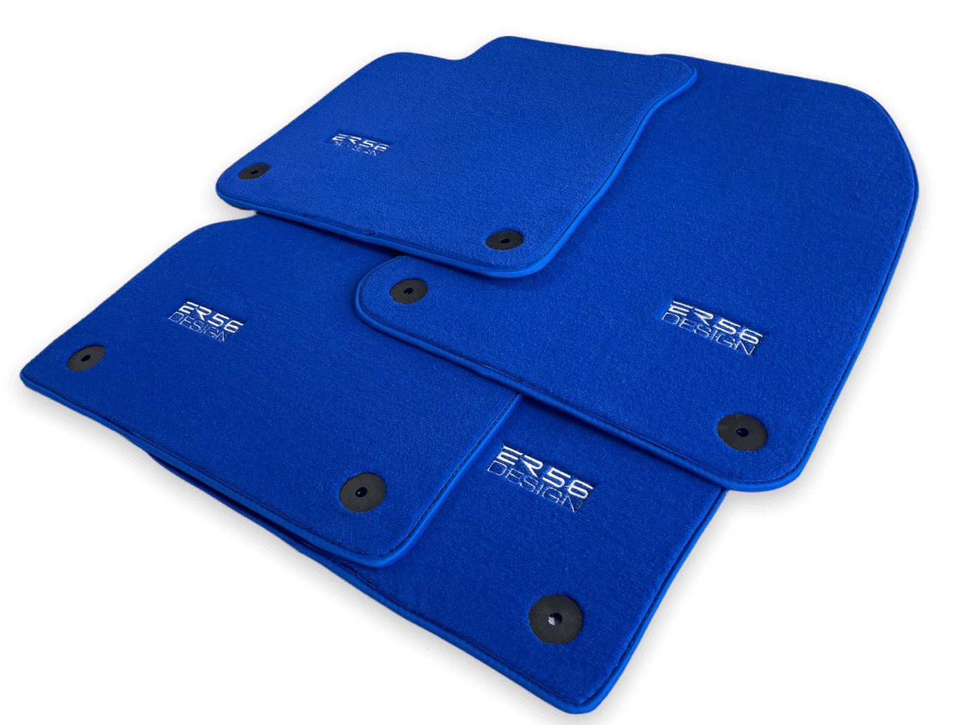 Blue Floor Mats for Audi A4 - B9 Avant (2015-2018) | ER56 Design - AutoWin
