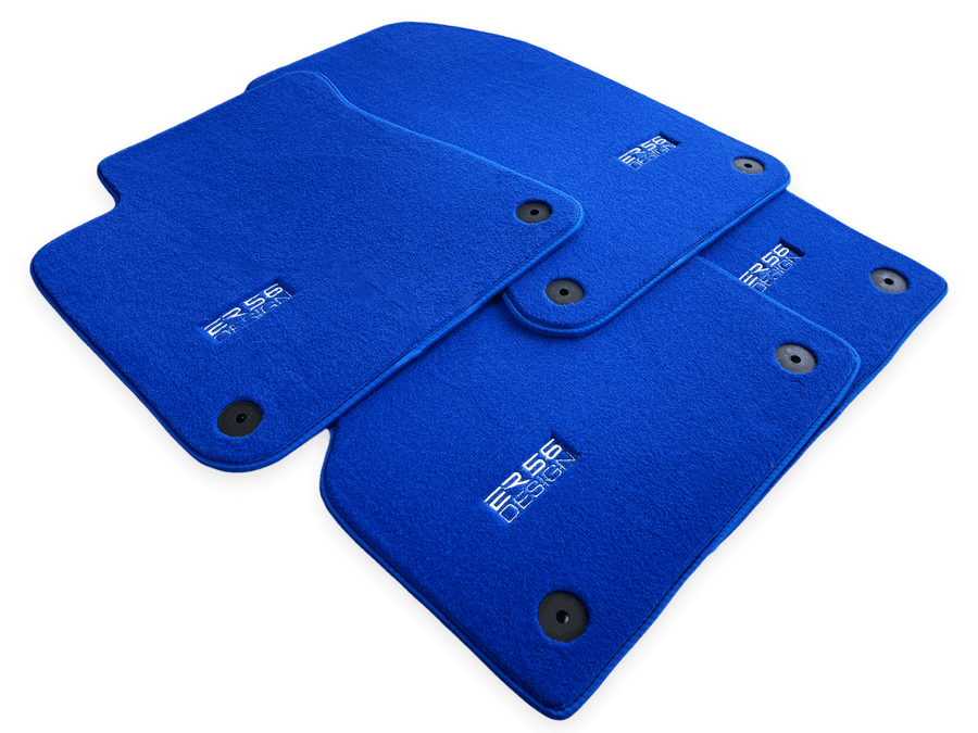 Blue Floor Mats for Audi A6 - C5 Avant Facelift (2002-2004) | ER56 Design - AutoWin