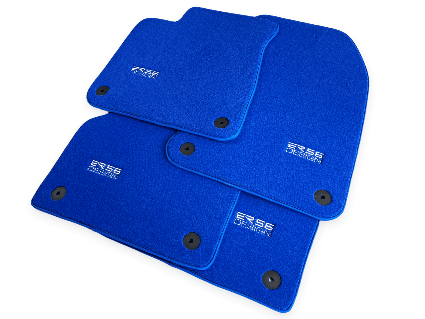 Blue Floor Mats for Audi A6 - C6 Allroad Quattro Long (2006-2008) | ER56 Design - AutoWin