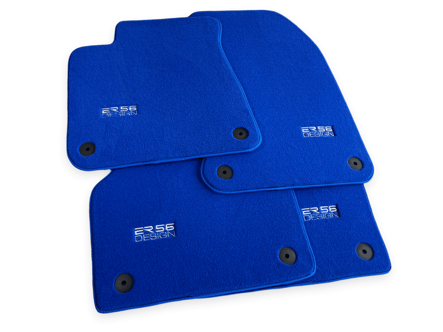 Blue Floor Mats for Audi A8 D3 (2002-2010) | ER56 Design - AutoWin