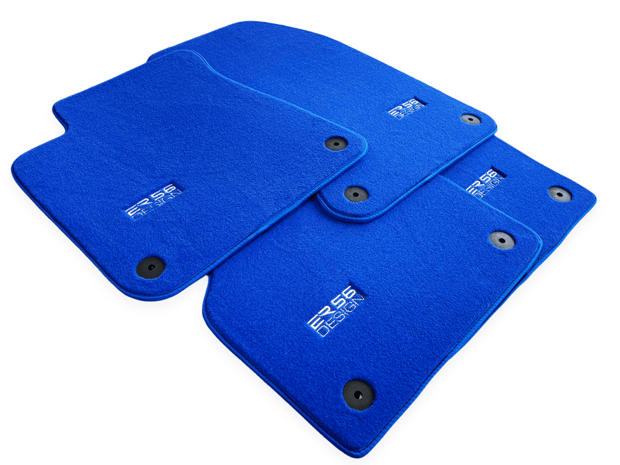 Blue Floor Mats for Audi A8 D4 (2010-2017) | ER56 Design - AutoWin