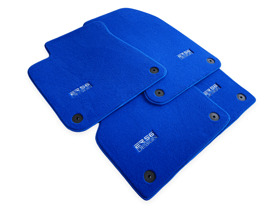 Blue Floor Mats for Audi A8 D4 (2010-2017) | ER56 Design - AutoWin