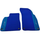 Blue Floor Mats For Bentley Flying Spur (2005-2013) with Alcantara Leather - AutoWin
