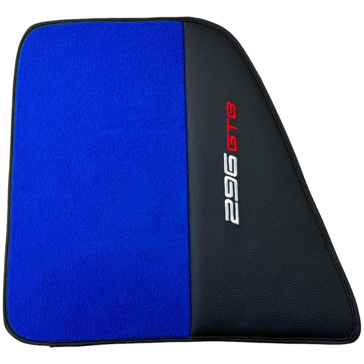 Blue Floor Mats for Ferrari 296 GTB (2022-2027) with Leather - AutoWin