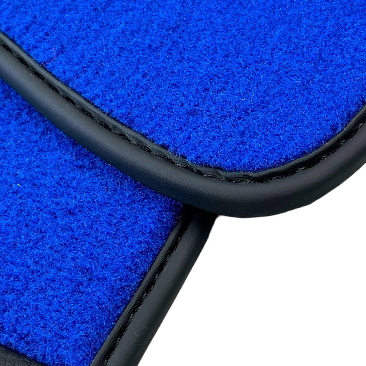 Blue Floor Mats for Ferrari 296 GTB (2022-2027) with Leather