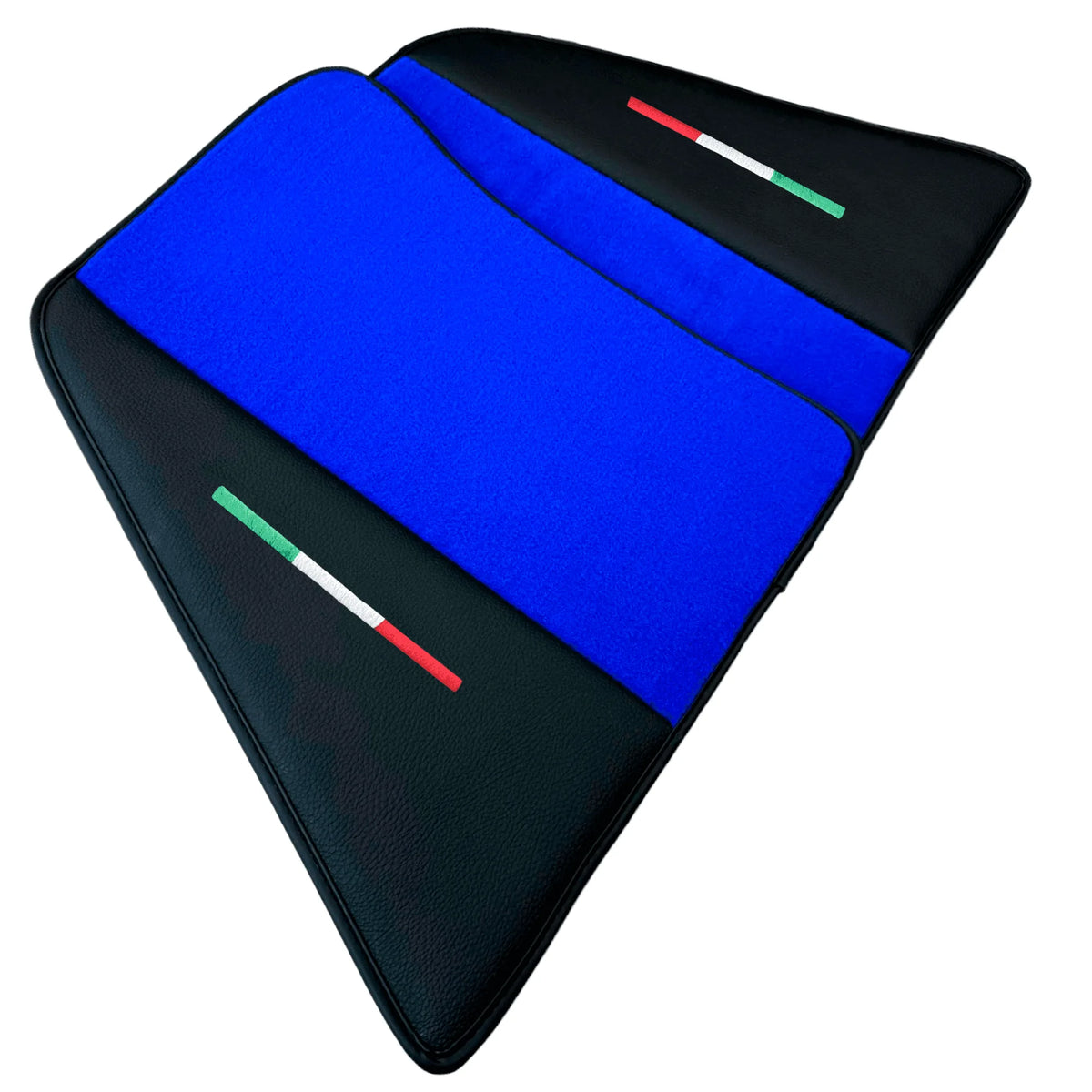 Blue Floor Mats for Ferrari 296 GTS (2022-2027) with Leather - AutoWin