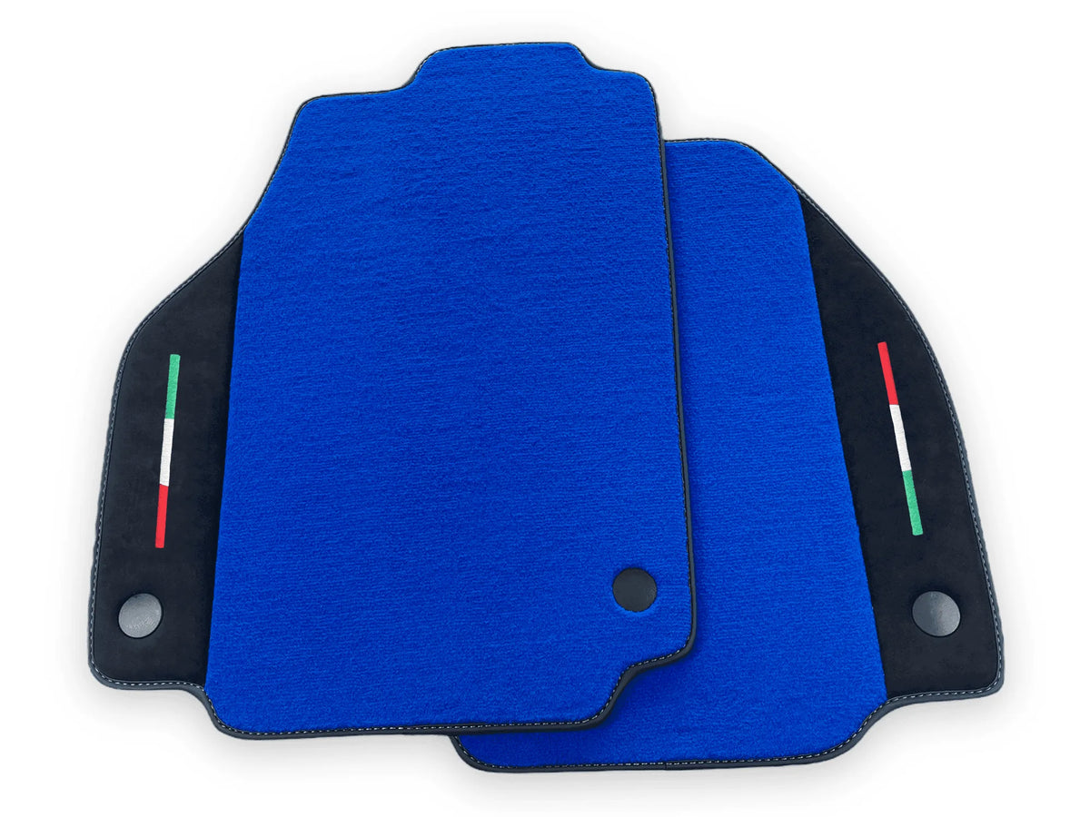 Blue Floor Mats For Ferrari 458 GT2 2012-2015 Alcantara Leather