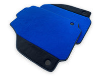Blue Floor Mats For Ferrari 458 Italia 2009-2015 With Alcantara Leather - AutoWin