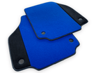 Blue Floor Mats For Ferrari 488 Spider 2015-2022 With Alcantara Leather - AutoWin
