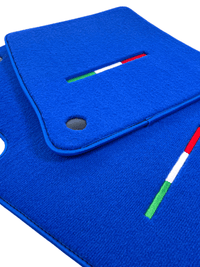 Blue Floor Mats For Ferrari 612 Scaglietti 2005-2011 Italian Edition - AutoWin