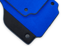Blue Floor Mats For Ferrari F8 Spider 2019-2022 With Alcantara - AutoWin