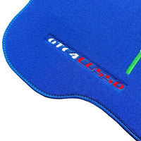 Blue Floor Mats for Ferrari GTC4 Lusso (2016-2023) Italian Edition - AutoWin