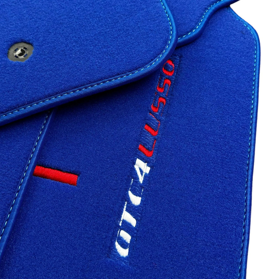 Blue Floor Mats for Ferrari GTC4 Lusso (2016-2023) Italian Edition - AutoWin
