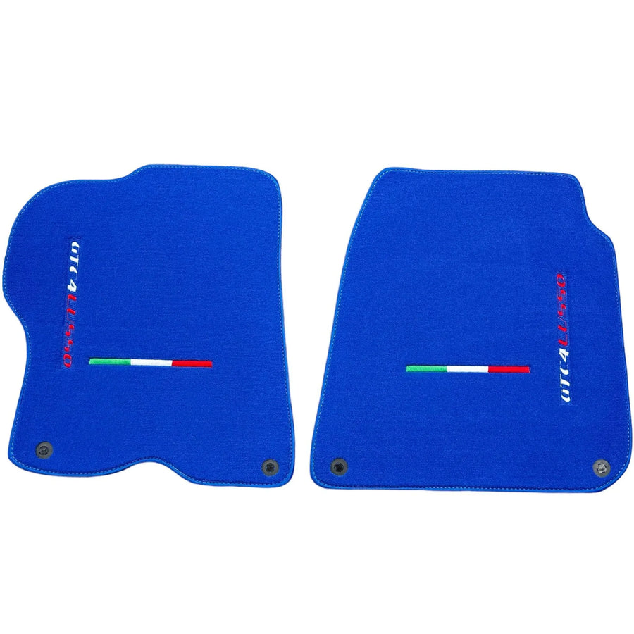 Blue Floor Mats for Ferrari GTC4 Lusso (2016-2023) Italian Edition - AutoWin