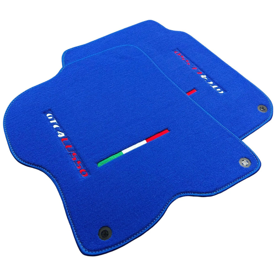 Blue Floor Mats for Ferrari GTC4 Lusso (2016-2023) Italian Edition - AutoWin
