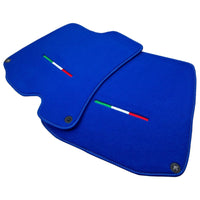 Blue Floor Mats For Ferrari Portofino (2018-2023) Italian Edition - AutoWin